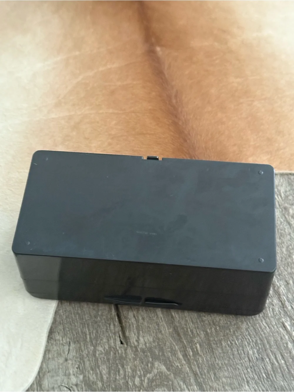 Vintage Asian Black Floral Lacquered Jewelry Box